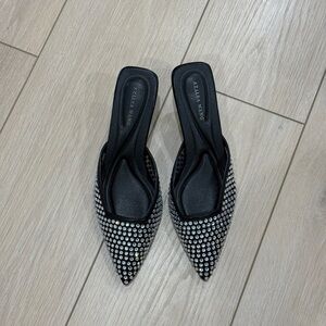 Elegant Black Heels with Silver Studs